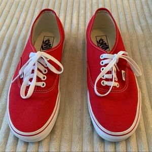 🧺SALE🧺 Authentic Style Red Vans - Women’s 9